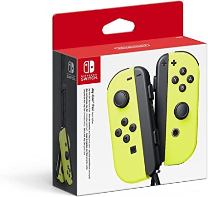 mando joycon amarillo neon