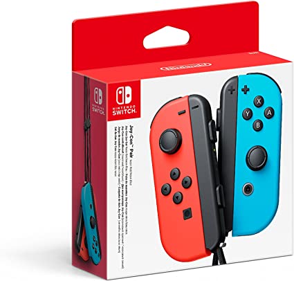 mandos joycon rojo y azul